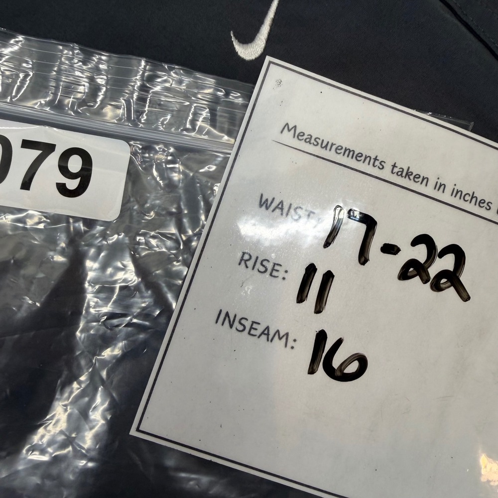Nike‎ Vintage Mens XXL Black Mesh Lined Athletic Shorts Reflective Toggles #79 - Picture 7 of 7